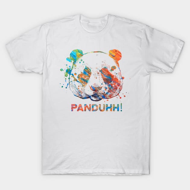 Panda - Panduhh! T-Shirt by theanimaldude